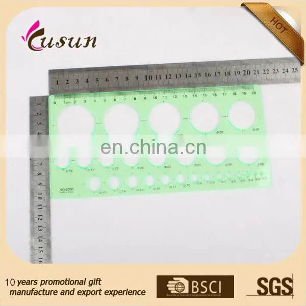 Factory Wholesale Cute Kids Patterning Letter Stencil Ruler