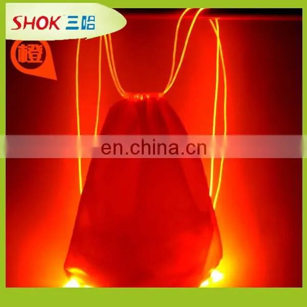 Outdoor activities Identify LED light backpack at night made in China