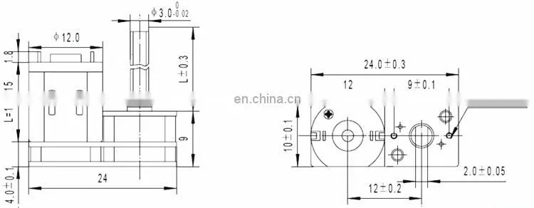 chihai motor GM1024-N20 Steel plate structure L shape 10 24mm diameter N20 dc geared motor for smart lock, Intelligent robots