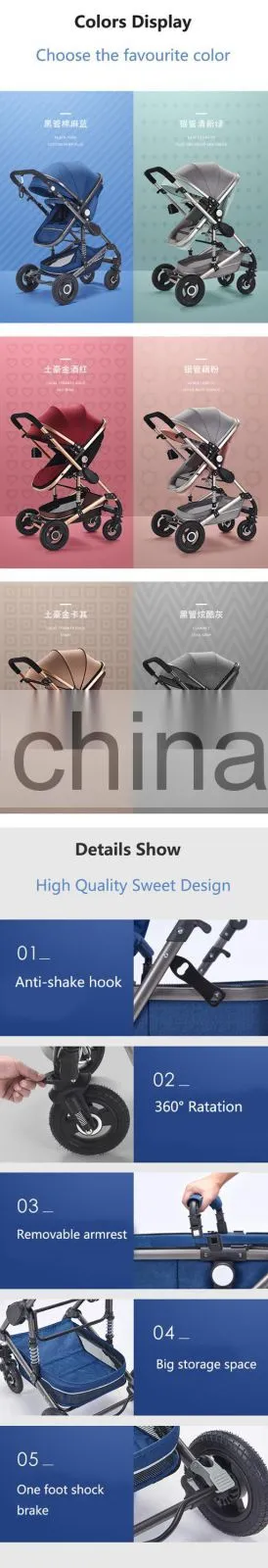 baby stroller and Foldable Convenient baby carriage wholesale factory directly
