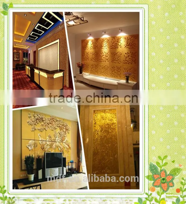 2014 high class decorated embossed mdf board