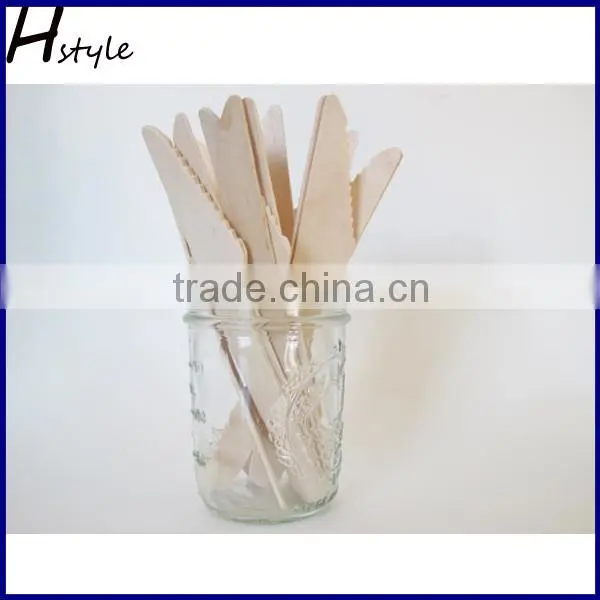 Wooden Forks/Knives/Spoon Engraved Disposable Wooden Tableware Set SPT013B