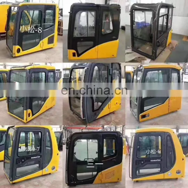 2 Ton 4 Ton Mini Crawler Excavator Spare Parts Plastic Closed Glass Operating Cabin Seat
