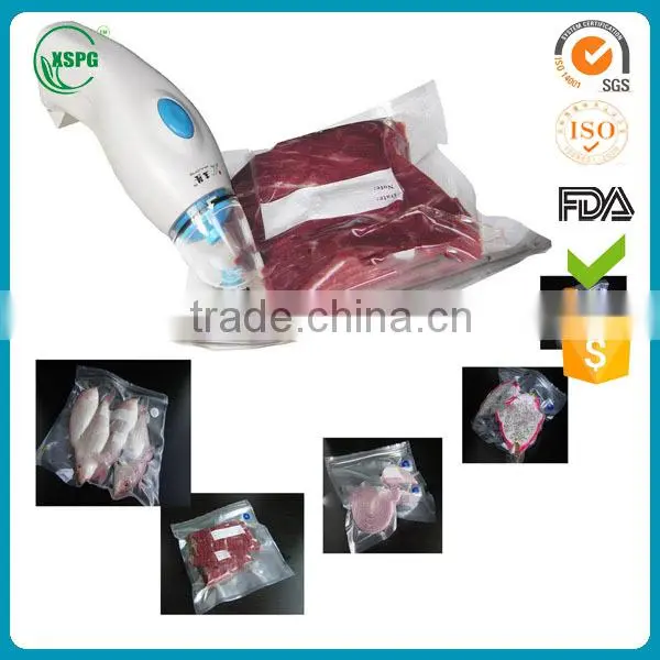 vacuum bag/vacuum food packaging bag/plastic transparent vacuum bag