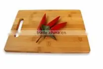 Natural and Carbonized round Bamboo Cutting Board 2105