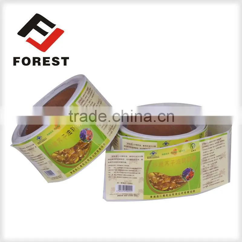 Wholesale colorful paper stickers, printabel labels, blank adhesive label