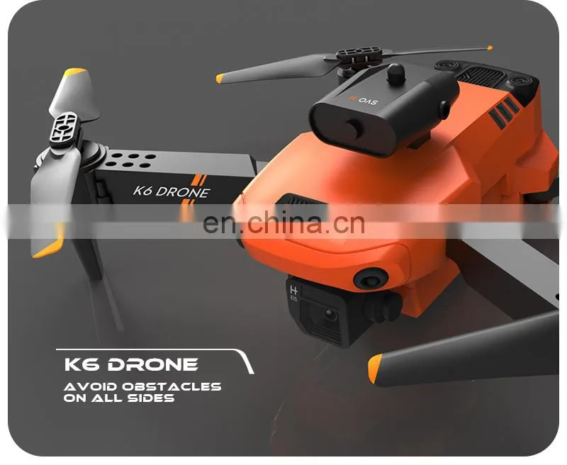 K6 Mini Drone 4K Dual Camera Wifi FPV Four Sides Infrared Obstacle Avoidance Foldable Quadcopter Gifts