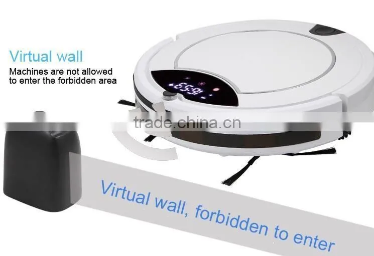 2016 new arrival Robot Vacuum Cleaner dry and wet anti falling robot OEM factory