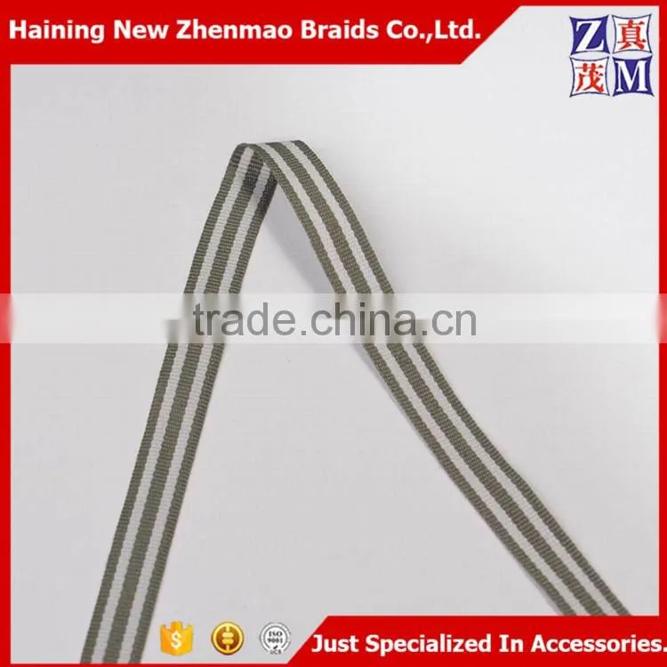 Wholesale polyester webbing woven striped strap