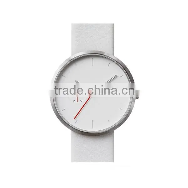 Fashion design new arrival stainless steel case custom watches with leather strap