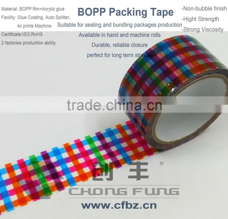 Hot Sales Colorful Adhesive Custom Logo Printed Bopp Packing Tape