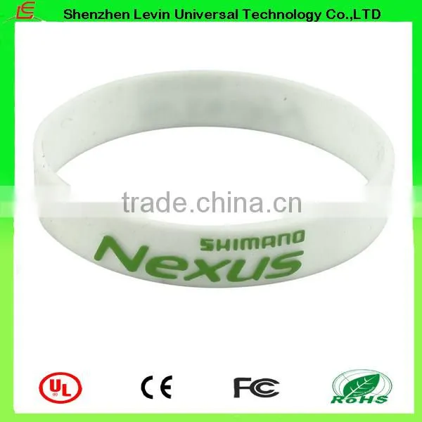 Cheap Recycle Blending Color Printing Personalized Silicone Wristband