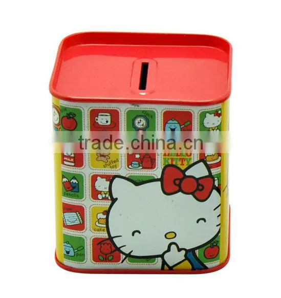 New piggy bank tin can wholesale