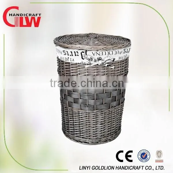 landry basket with lids, wood chip basket, willow basket with liner