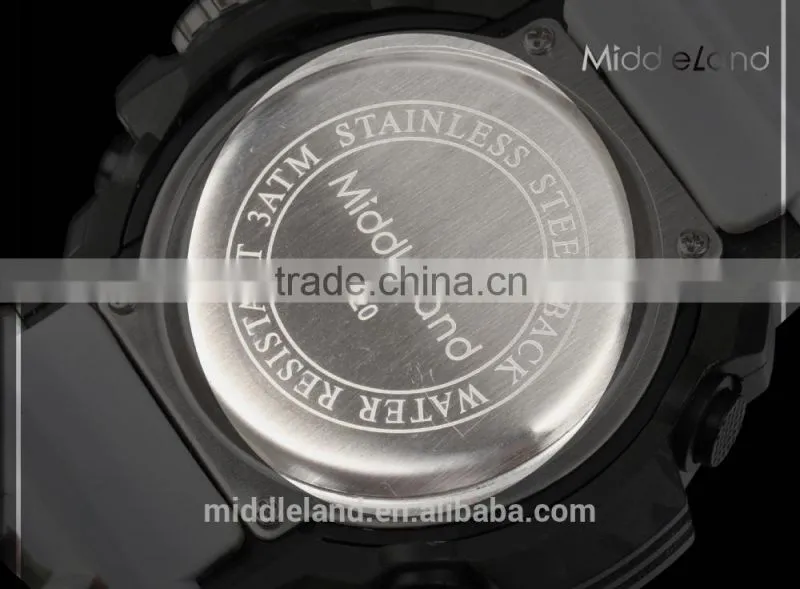 Luxury MIDDLELAND Brand Watch Latest Item Men Sports Double Movement Analog Digital Watches