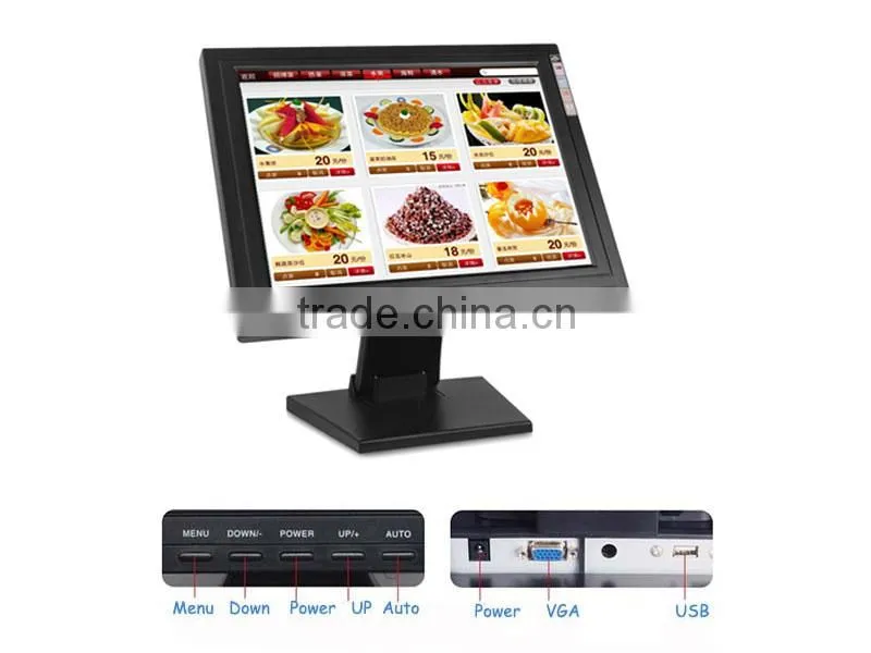 DTK-1508R VGA Input USB Touch Resistive 15 Inch Touch Screen Monitor
