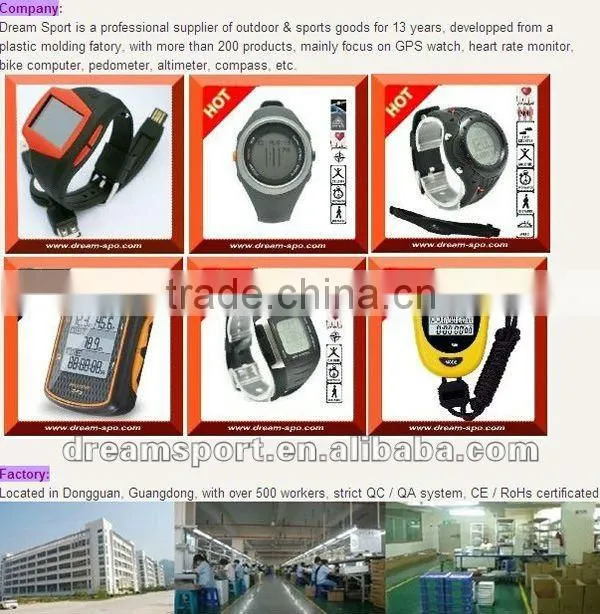 NEWEST GPS tracking watch with speed/distance/calorie for running/training (DG-3) manufacture