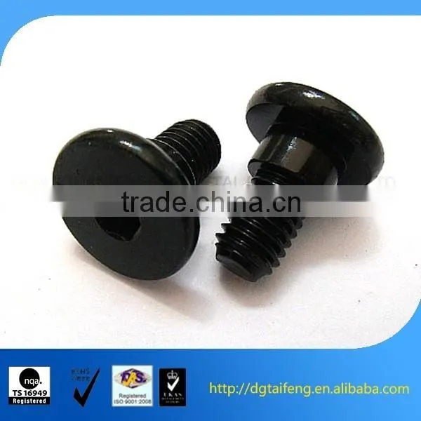 black oxide flat head carbon steel taptite screw