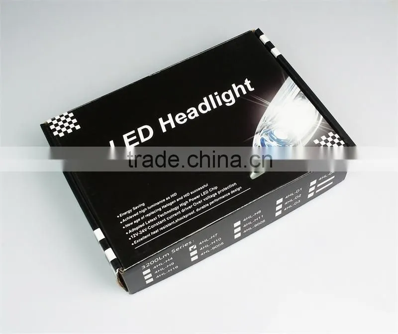 powerful waterproof build in fan with excellent heat dissipation led car light bulbs h8 led headlight for vehicles