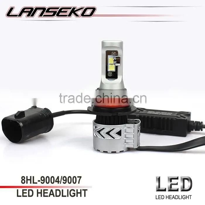 2016 Newest 9004 mini size 6000lm the brightest car led headlight on the market