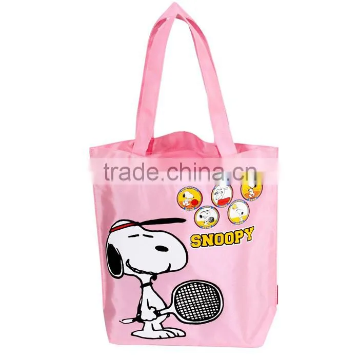 2016 Polyester foldable snoopy shopping bag