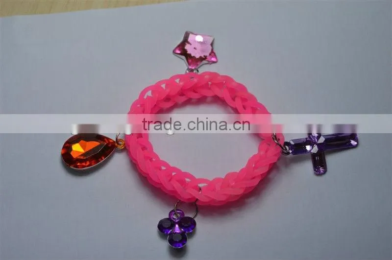 fashion silicone lady braid wrist
