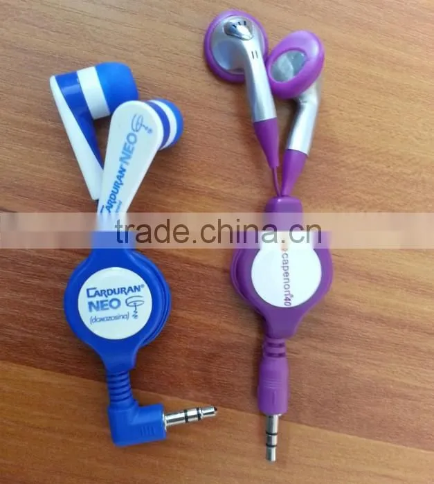 fashion couple earphone retractable