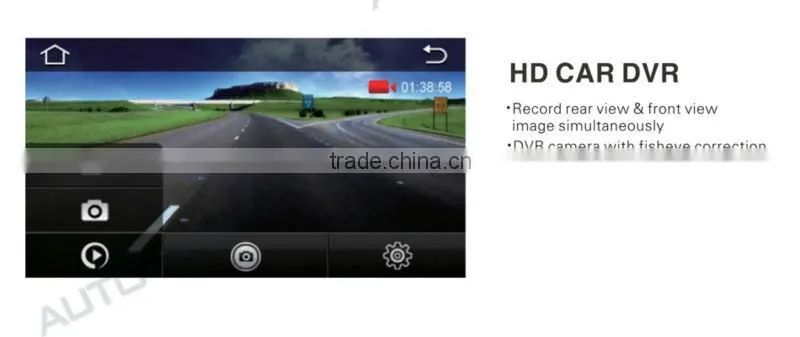 4.3" inch tft car lcd rear view rearview mirror camera with bluetooth
