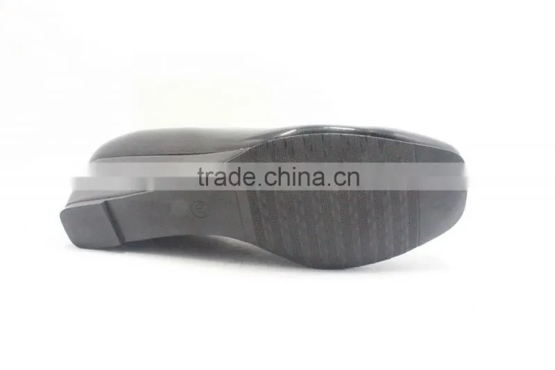 Patent PU black shoes square toe wedge women shoes