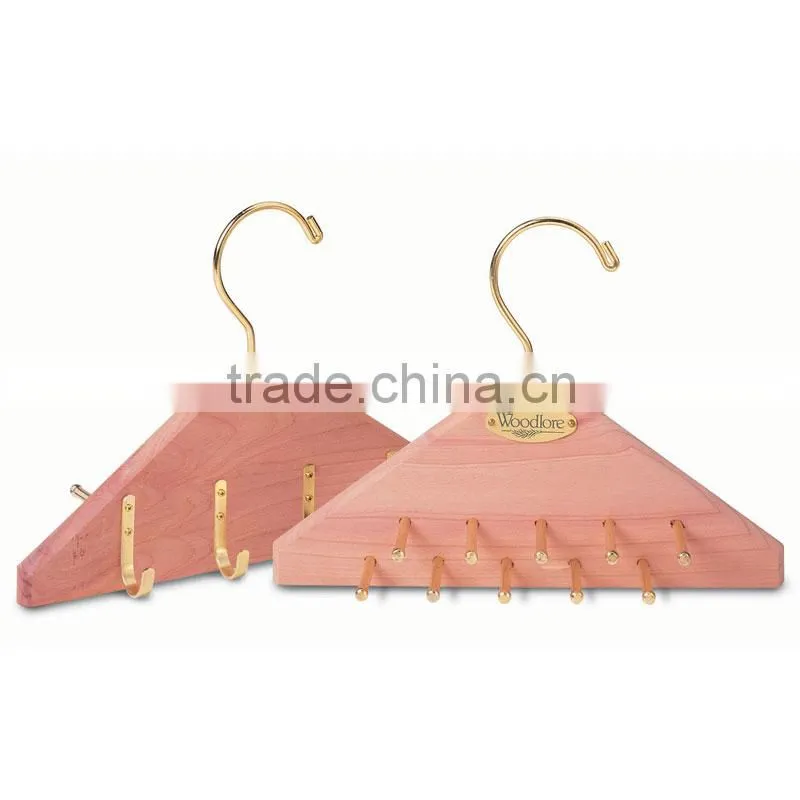 custom good quality red Cedar wood clothes Hanger