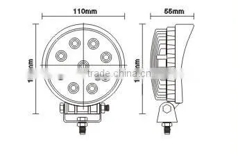 27W LED Work Light, Auto LED Offroad Light,LED Driving Light for trucks auto LED Working Lamp