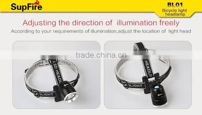 SupFire dual-use powerful led headlamp & bicycle light