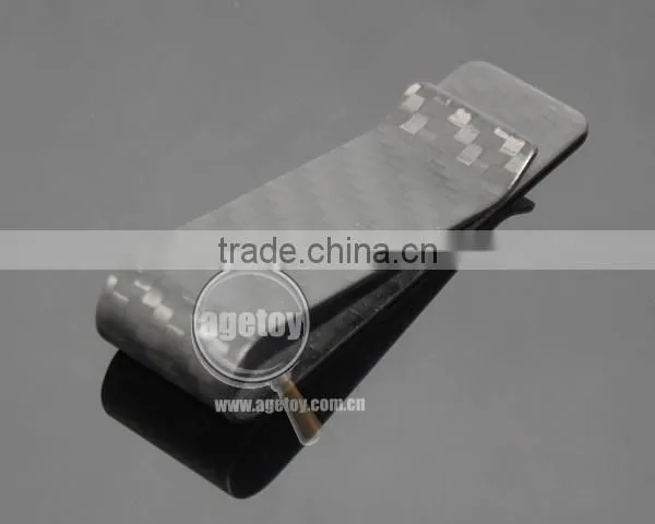 Box Packing High-grade Aristocratic Family 100% Real Matt Color Carbon Fiber Money Clip Wallet
