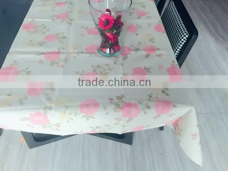 TB003 flowers polyester table cloth