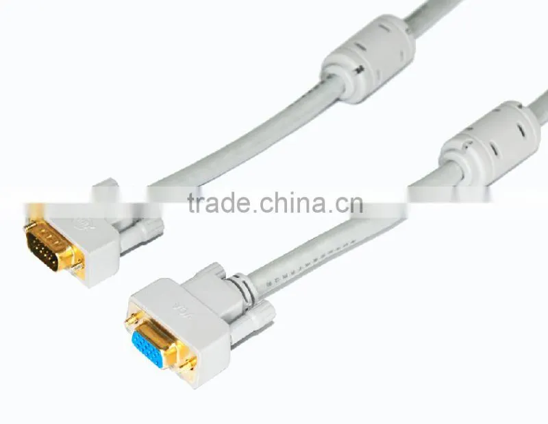Xinya hot selling customized length VGA adaptor Monitor M/M Male To Male audio video Cable