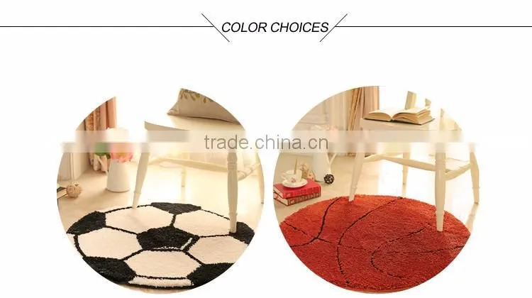 football rug backetball carpet for kids children's bedroom round microfiber rugs