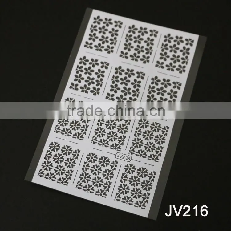 2016 Nail Stencil Guide Vinyl Decal Sticker Nail Stencil Sticker