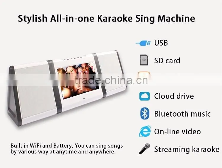 karaoke system 10.1 Inch android home theatre subwoofer bluetooth speaker