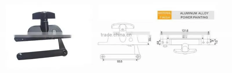 Aluminum Window Spraying Hardware Powder Coating Window Operator Powder Painting