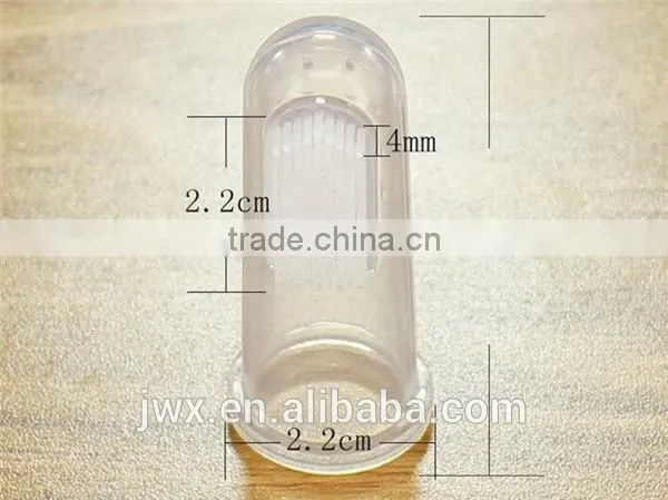 Non-toxic silicone baby toothbrush with hygienic box packaging