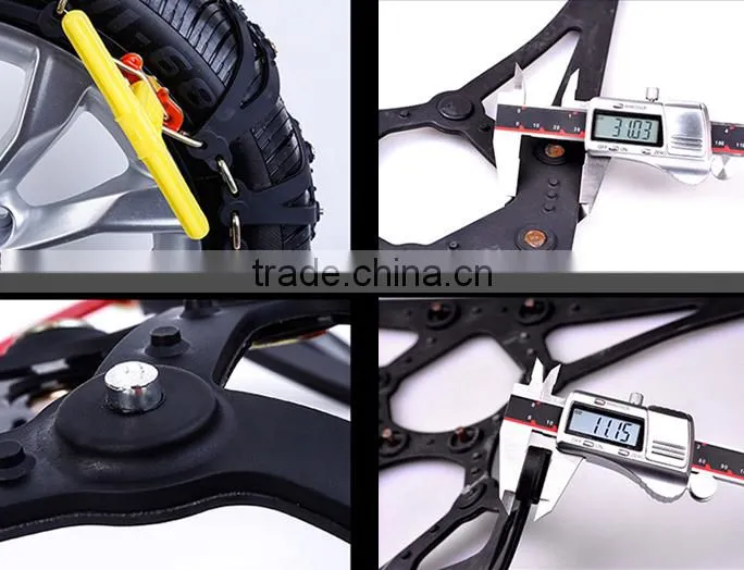 Rubber snow chain tyre protection chain