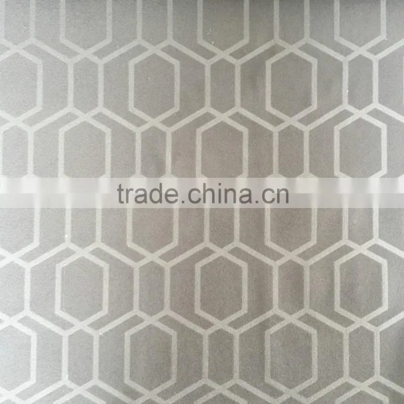 2016 new style crumple design flock fabric for upholstery, cushion, bag