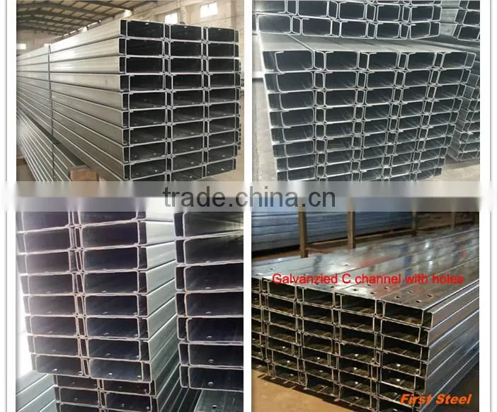 Competitive price galvanized steel c channel