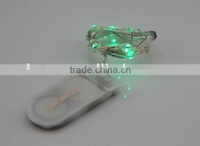 battery operated mini LED fairy light Copper string wire green