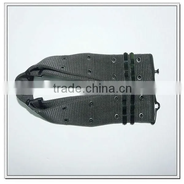 57mm wide black polypropylene military suspender belt,wide military belts