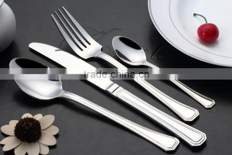72pcs cutlery stainless steel, elegant dinnerware, silver flatware