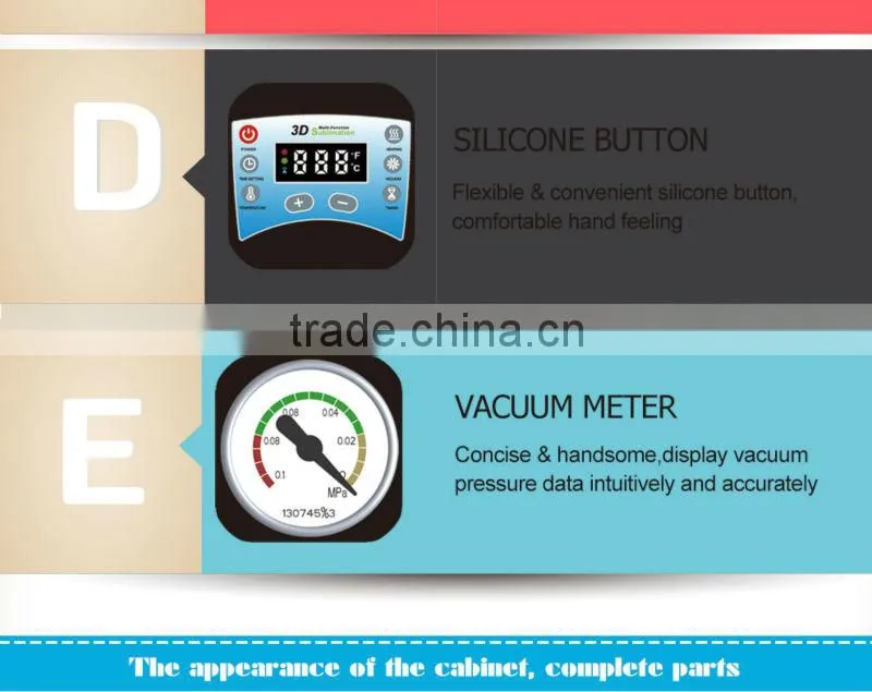3D mini vacuum heat press machine, ST-1520 sublimation printer made in china