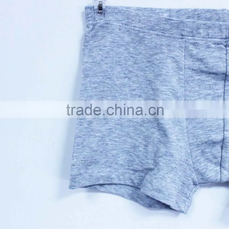 China children's underwear factory boy boxer plain color boys underwear for your design