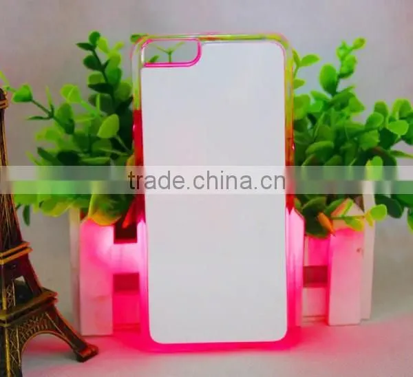 2D blank sublimation LED mobile phone case for iPhone 6 Plus