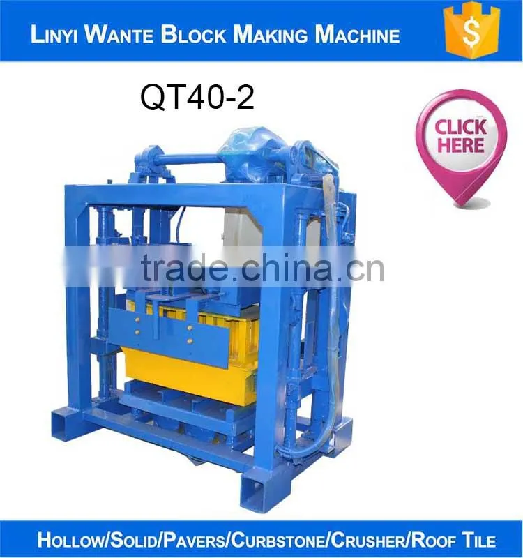 2015 Linyi Wante QT4-24 brick block making machine